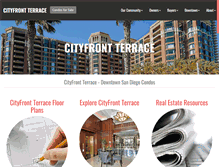 Tablet Screenshot of cityfrontterracesd.com